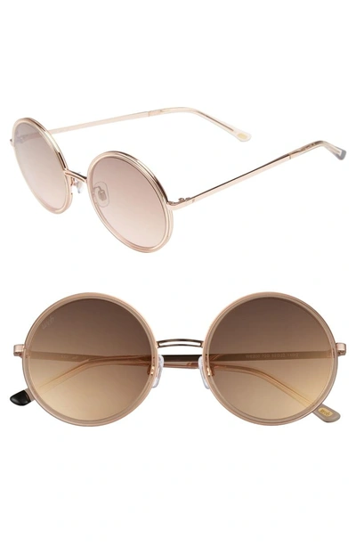 Web 52mm Sunglasses - Pink/ Brown