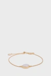 Monica Vinader 'mini Siren' Fine Chain Bracelet In White