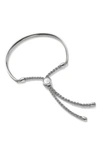 Monica Vinader Engravable Petite Fiji Friendship Bracelet In Silver/ Silver