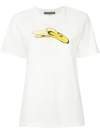 Alexa Chung Alexachung Ivory Banana Boxy T-shirt In White