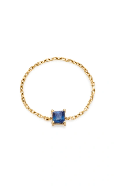 Yi Collection 18k Gold Sapphire Ring In Blue