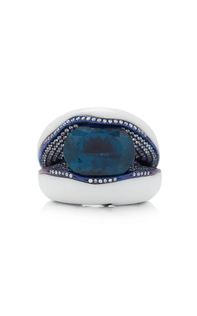 Arunashi One-of-a-kind Tourmaline Ring In Blue