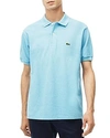 Lacoste Classic Cotton Pique Regular Fit Polo Shirt In Waves Blue Chine