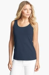 Nic + Zoe 'perfect' Tank In Indigo