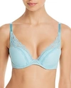 Passionata By Chantelle Brooklyn Plunge Lace T-shirt Bra In Ice Peppermint