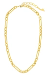 Sterling Forever Carmen Chain Necklace In Gold