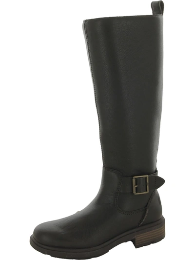 Ugg Harrison Tall Womens Leather Stacked Heel Knee-high Boots In Multi