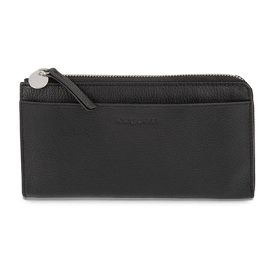 Bugatti Ladies Leather Zip Around Wallet In Black