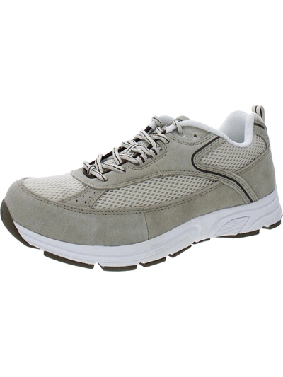 Drew Athena Womens Leather Fitness Running Shoes In Grey