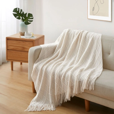 Peace Nest Weave Throw Blanket 50x60"