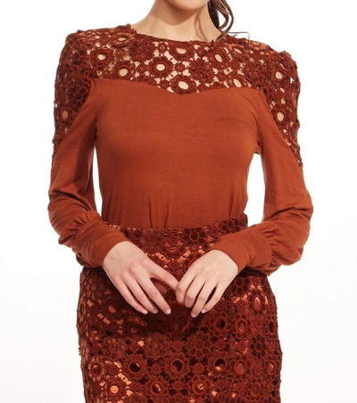 Eva Franco Cuvee Blouse In Sumatra Lace In Multi