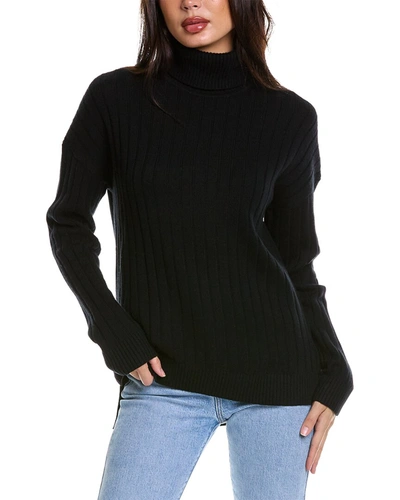 Theory Governor Wool & Cashmere-blend Tunic Sweater In Black