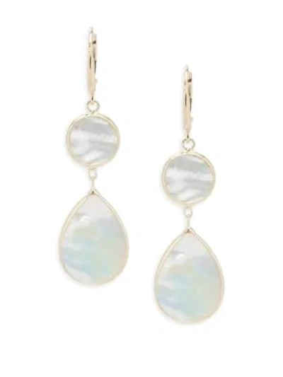 Saks Fifth Avenue Mother-of-pearl Dangle & Drop Earrings In White