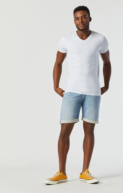 Mavi Brian Jean Shorts In Light Blue