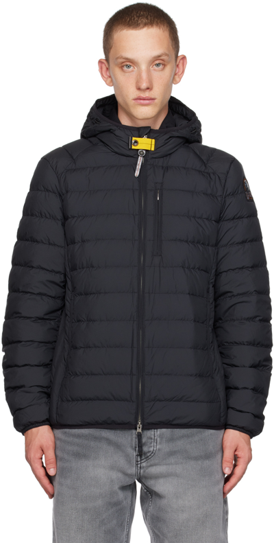 Parajumpers Black Last Minute Down Jacket In 541 Black