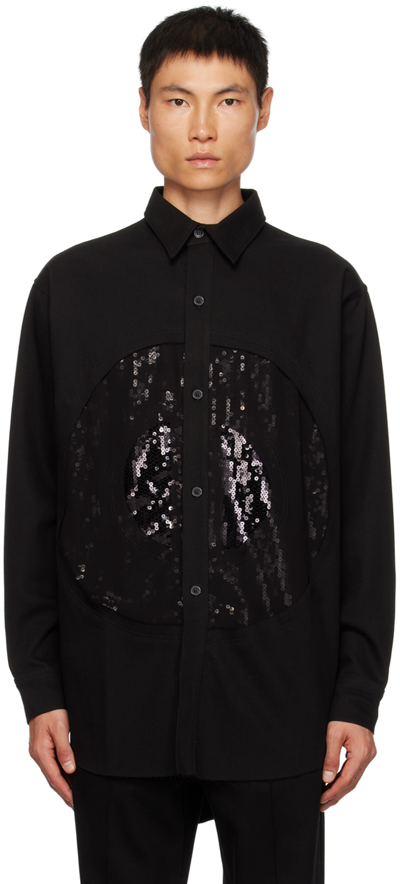 Edward Cuming Black Sequinned Shirt