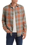 Treasure & Bond Trim Fit Plaid Button-up Shirt In Grey- Olive Folk Plaid