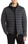 Save The Duck Ari Puffer Jacket In Grey Black