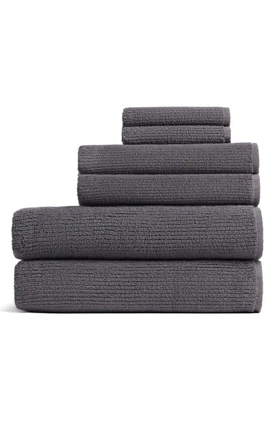 Parachute Soft Rib Bath Essentials In Dark Grey