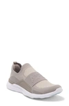 Apl Athletic Propulsion Labs Techloom Bliss Knit Running Shoe In Tundra / Warm Silk / White