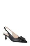 Bruno Magli Morena Slingback Pointed Toe Pump In Black Nappa