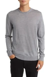 Nn07 New Barca 6630 Merino Wool Sweater In Medium Gray