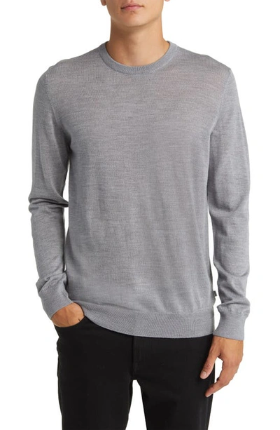 Nn07 New Barca 6630 Merino Wool Jumper In Medium Grey