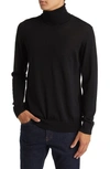 Nn07 Richard 6630 Merino Wool Turtleneck Sweater In Black