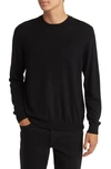 Nn07 Ted 6605 Wool Sweater In Black