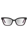 Kate Spade Joanie 52mm Reading Glasses In Black/ Demo Lens