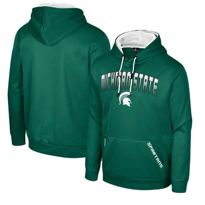 Colosseum Green Michigan State Spartans Reese Pullover Hoodie