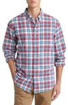 Brooks Brothers Brushed Twill Regular Fit Wool-blend Shirt In Blue