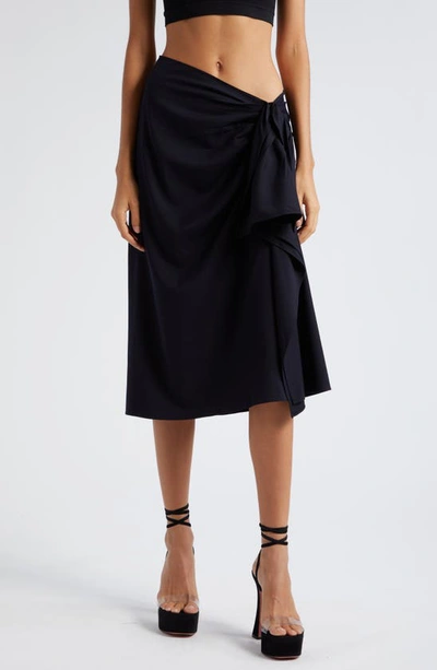 Mother Of All Colette Woven Skirt In Navy Blue