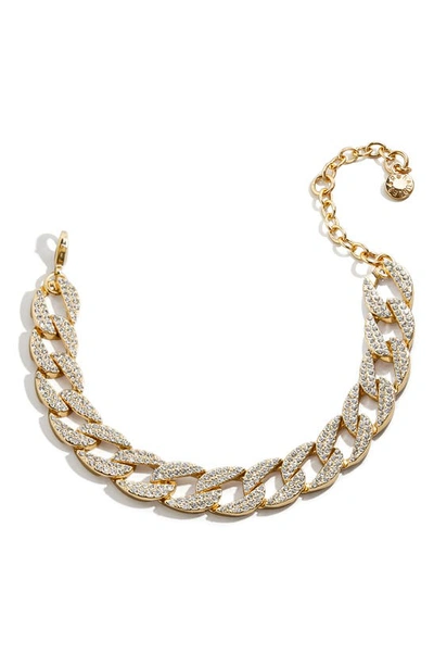 Baublebar Cassandra Pave Curb Chain Bracelet In Gold