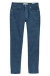 Billy Reid Moleskin Slim Fit Five Pocket Pants In Blue