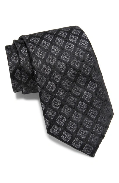 Nordstrom Halley Neat Silk Tie In Black