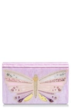 Kurt Geiger Embellished Butterfly Clutch In Light/ Pastel Purple