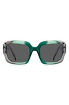 Marc Jacobs 59mm Rectangle Sunglasses In Green Grey / Grey