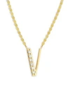 Lana Jewelry 14k Yellow Gold Diamond Necklace In V