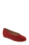 Eileen Fisher Una Hidden Wedge Ballet Flat In Red Cedar