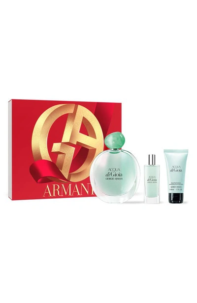 Armani Beauty Acqua Di Gioia Eau De Parfum Set (limited Edition) $167 Value