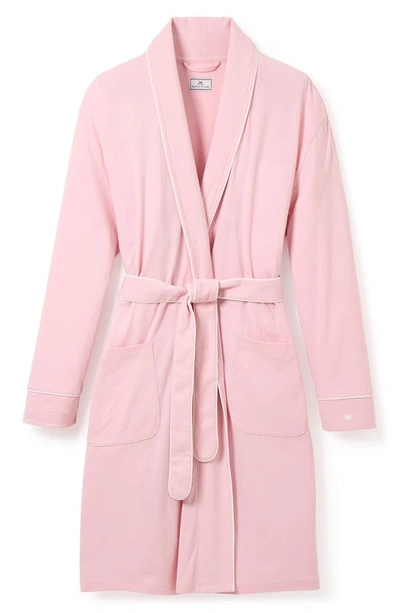 Petite Plume Luxe Pima Cotton Maternity Robe In Pink