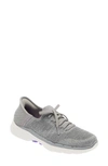 Skechers Go Walk® 6 Slip-on Sneaker In Gray/ Lavender