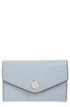 Mulberry Bifold Leather Card Case In Poplin Blue