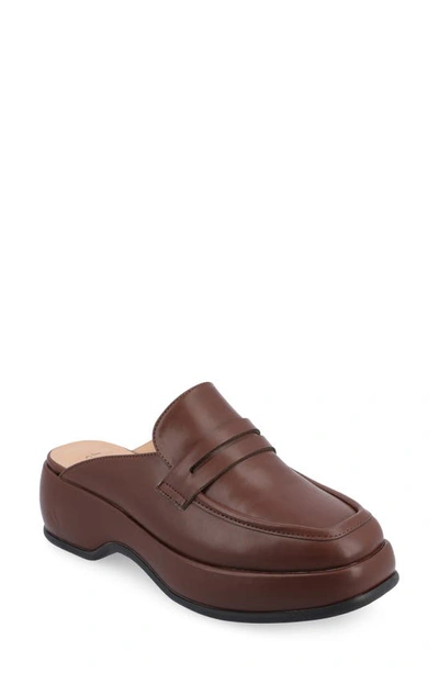 Journee Collection Antonia Loafer Mule In Brown