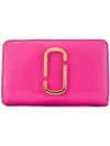Marc Jacobs Snapshot Compact Wallet In Vivid Pink Multi