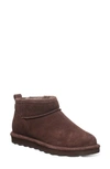 Bearpaw Shorty Genuine Shearling Lined Bootie In Walnut