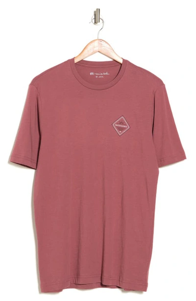 Travismathew Pick Up Line Graphic T-shirt In Roan Rouge