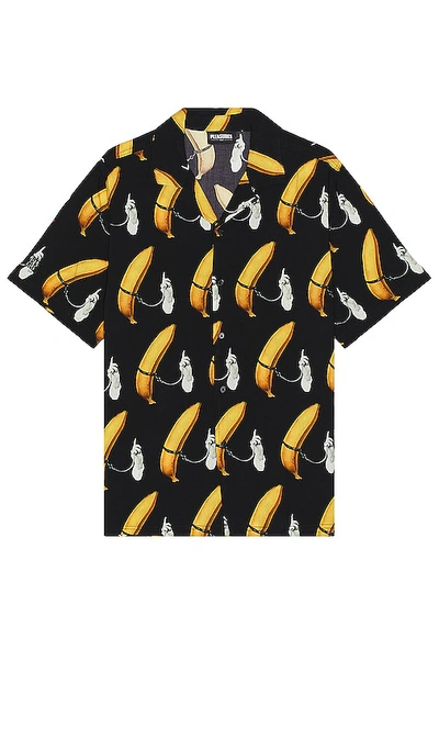 Pleasures Rings Button Down Shirt In Black