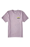 Billabong Range Organic Cotton Graphic T-shirt In Purple Ash